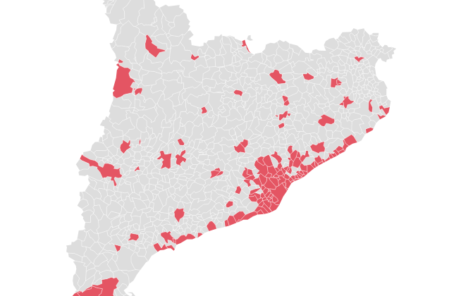 El Baix Empordà hi ha quatre municipis que es podrien considerar àrees tensionades de lloguer: Palafrugell, Sant Feliu de Guíxols, La Bisbal d’Empordà i Palamós. ​